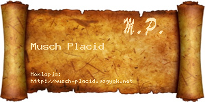 Musch Placid névjegykártya